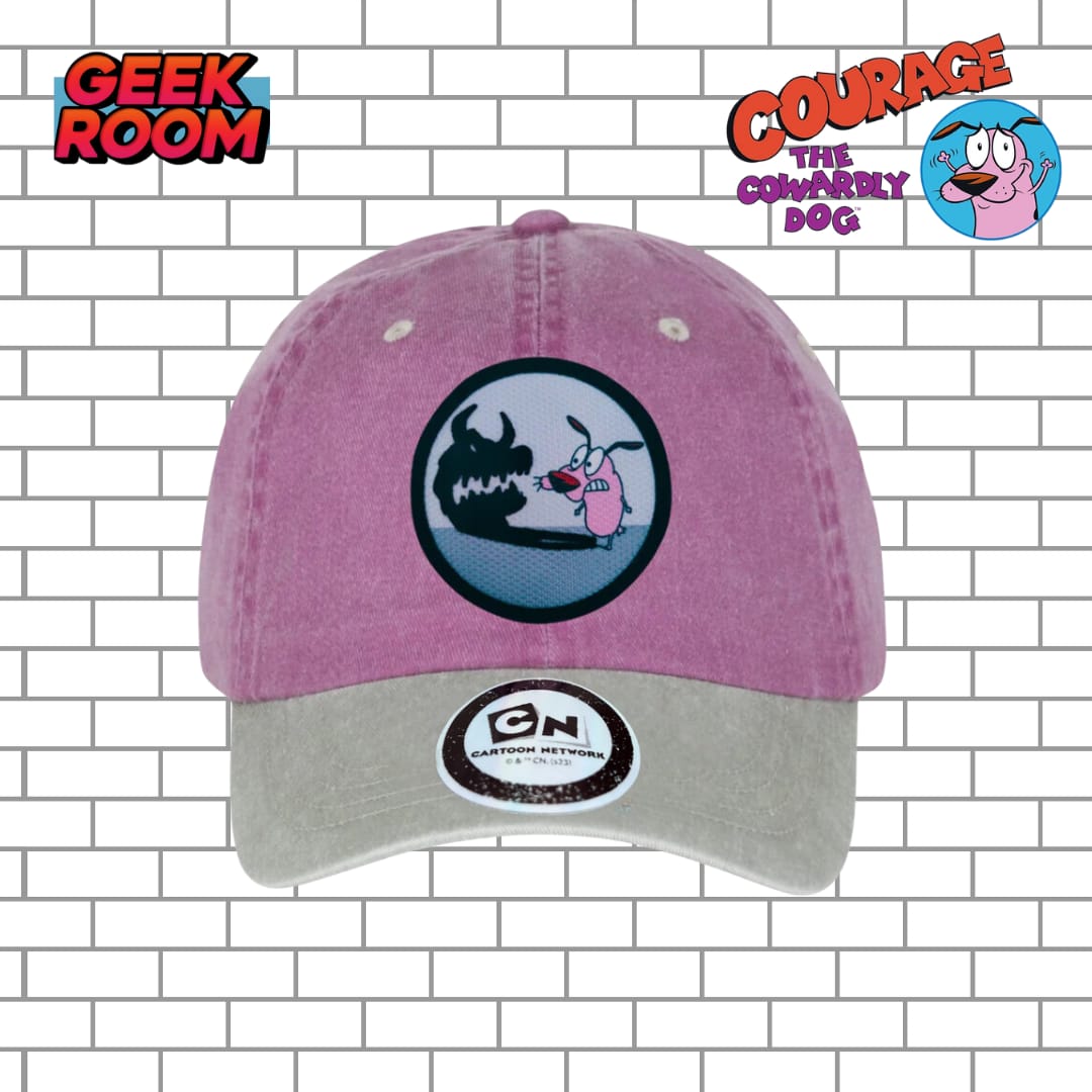 Courage The Cowardly Dog “Scared Courage” Purple/Beige Vintage