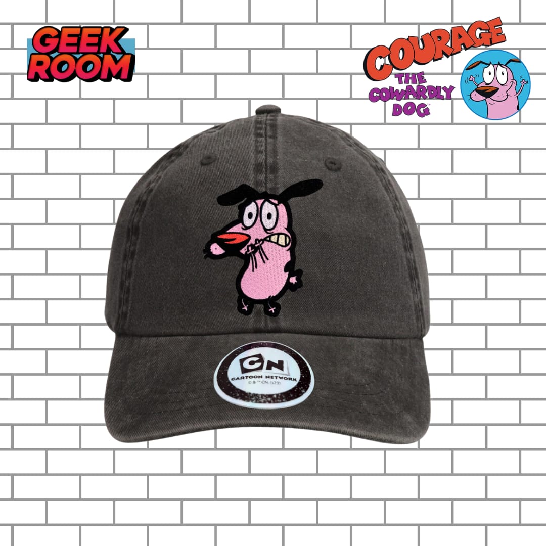 Courage The Cowardly Dog “Frightened Courage” Grey Vintage
