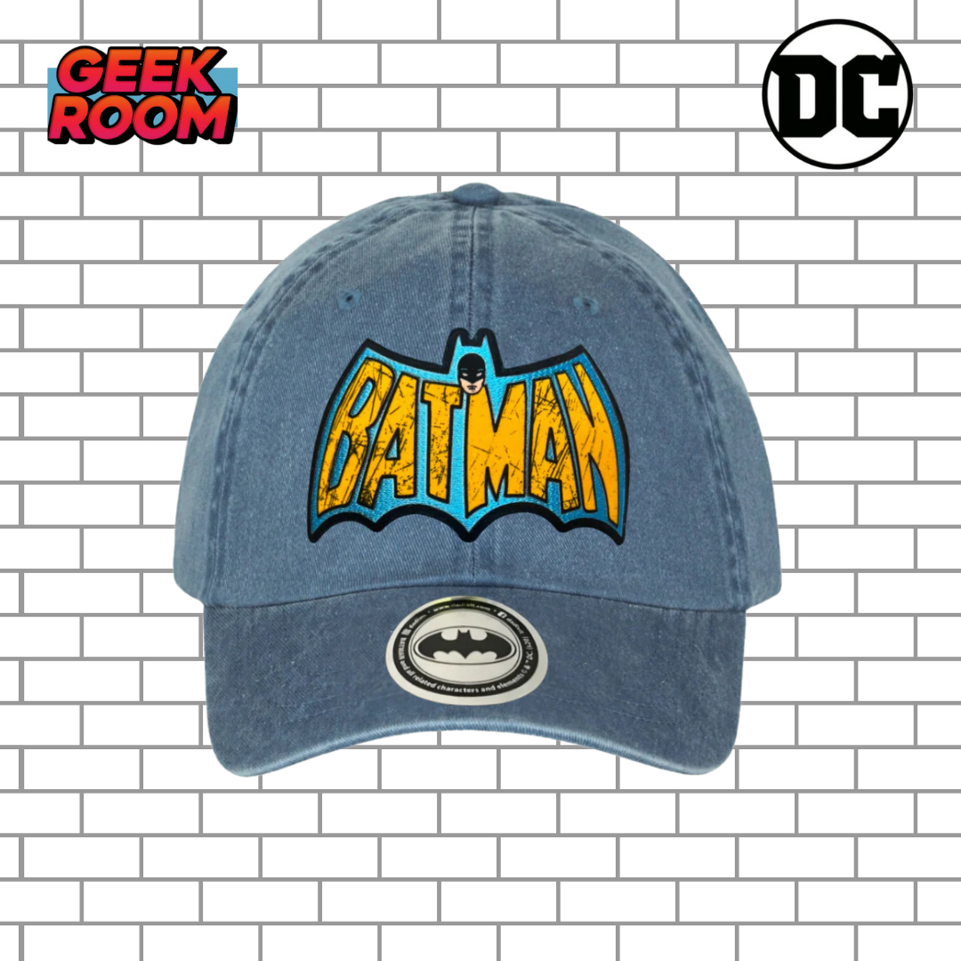 DC Comics Batman “60’s Logo” Blue Vintage