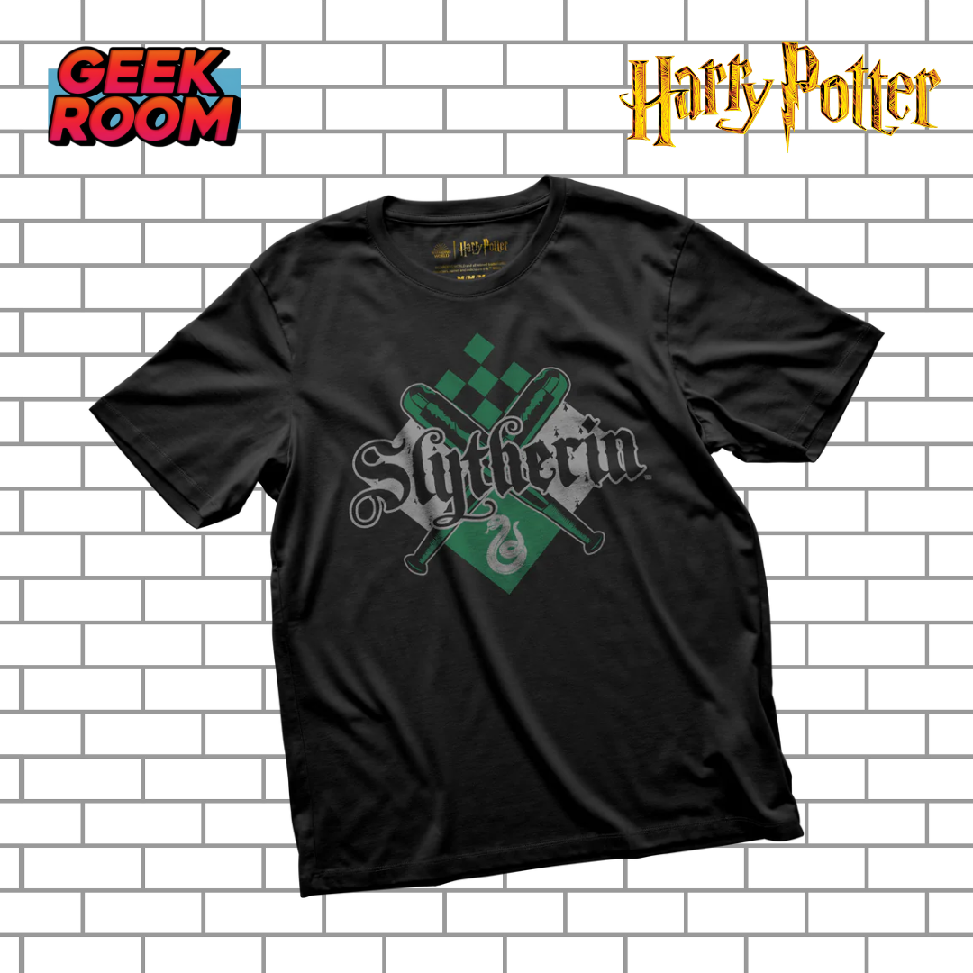 Harry Potter “Slytherin Quidditch Team” Black Tee