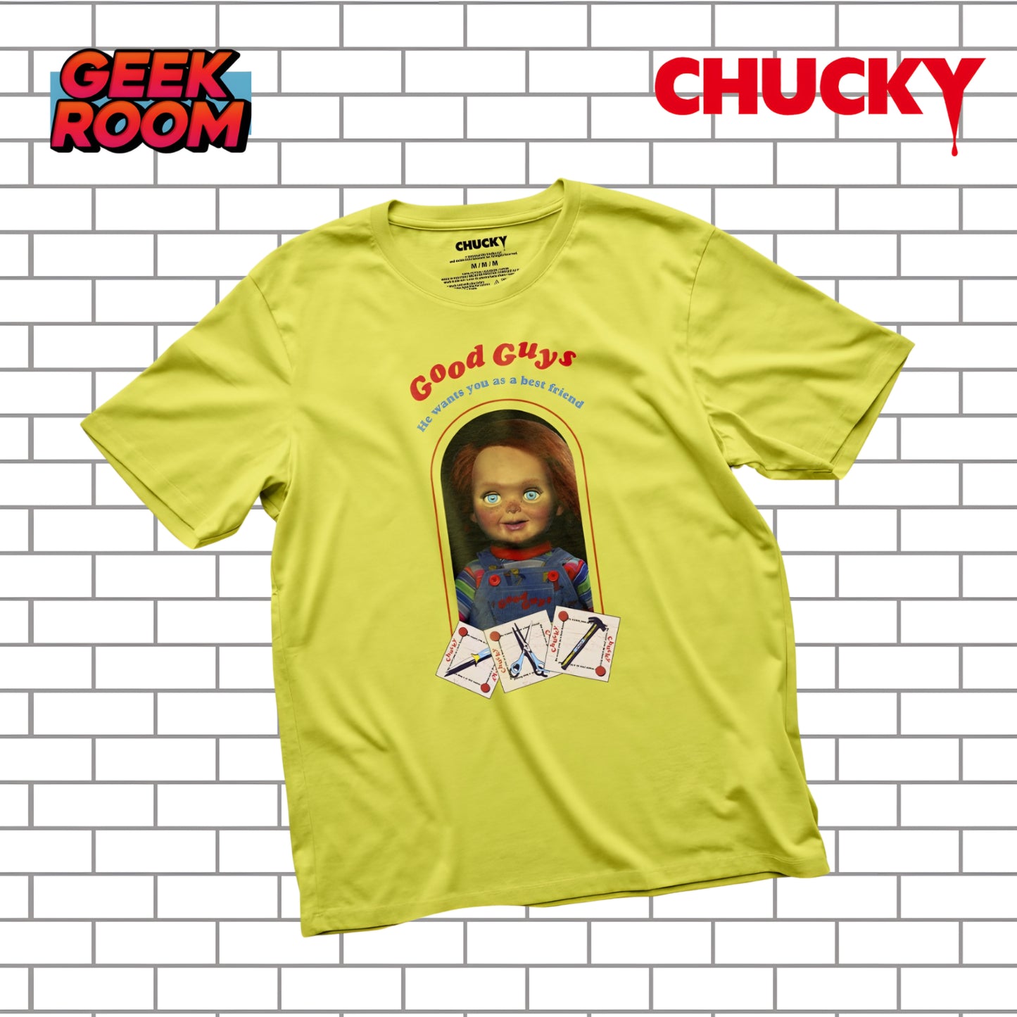 Chucky “Good Guys Box” Yellow Tee