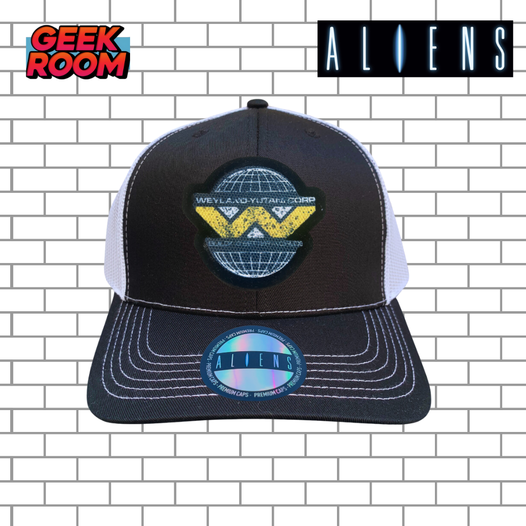 Aliens “Weyland Yutani Corp Logo” Black & White Premium Trucker