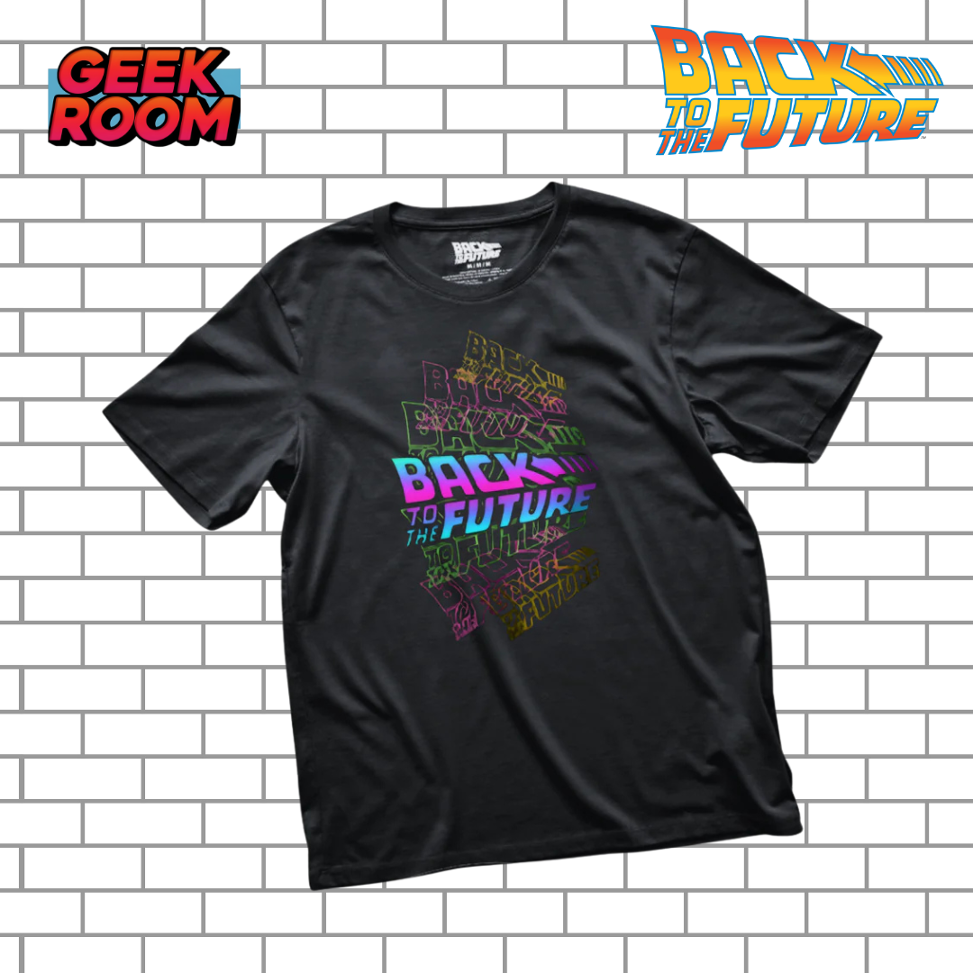 Back to the Future “Logos” Black Tee