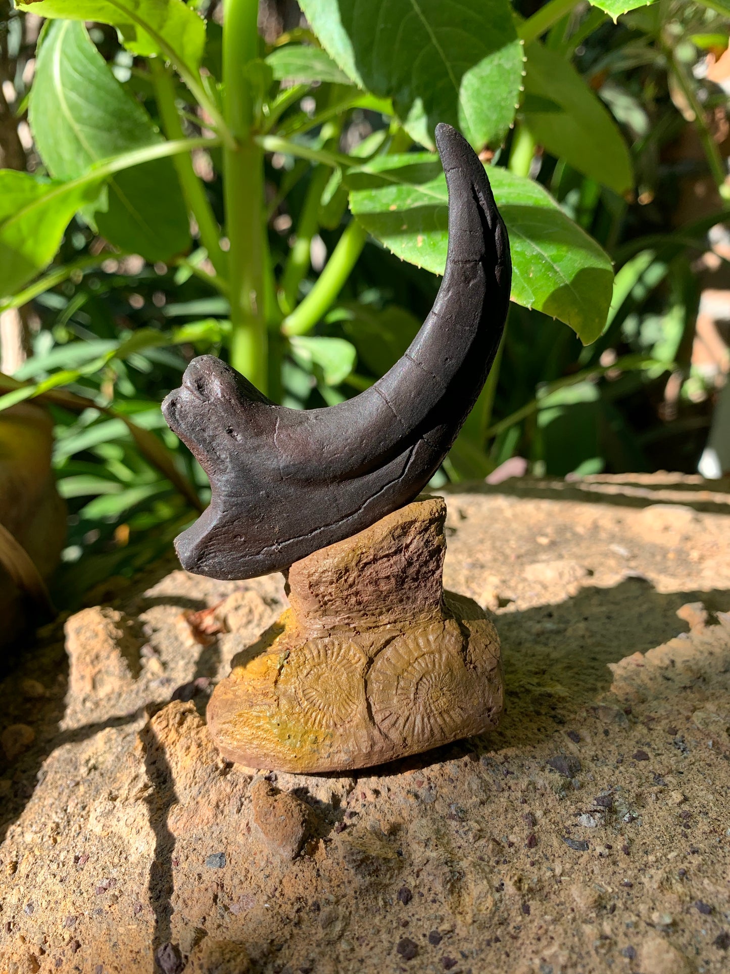 Velociraptor Claw Fossil Replica w/ Base