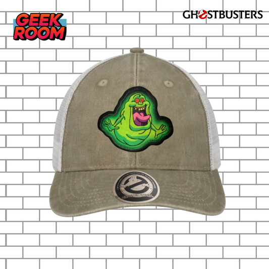 Ghostbusters “Slimer” Beige & White Vintage Trucker