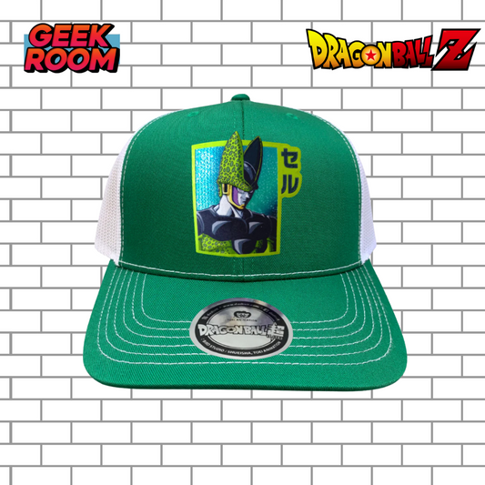 Dragon Ball Z “Perfect Cell” Green & White Premium Trucker