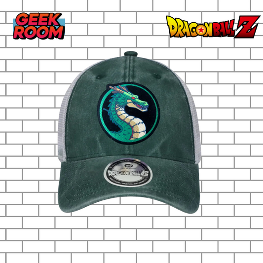 Dragon Ball Z “Shenron” Green & White Vintage Trucker