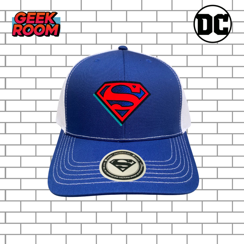 DC Comics Superman “The Man of Steel” Blue & White Premium Trucker