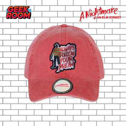 A Nightmare on Elm Street “Always follow your dream” Red Vintage