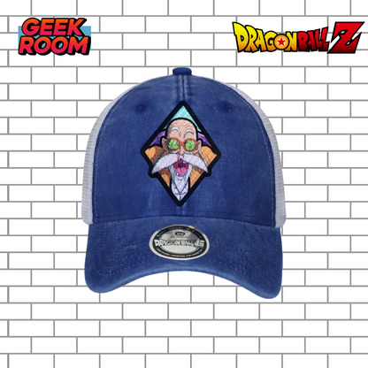 Dragon Ball Z “Master Roshi” Royal Blue & White Trucker