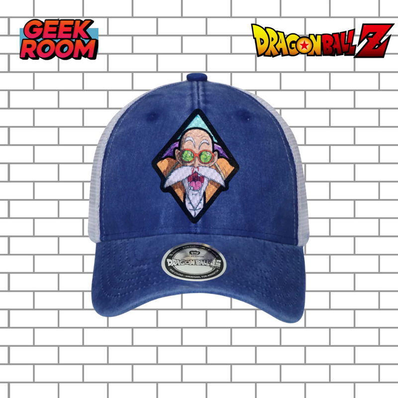 Dragon Ball Z “Master Roshi” Royal Blue & White Trucker