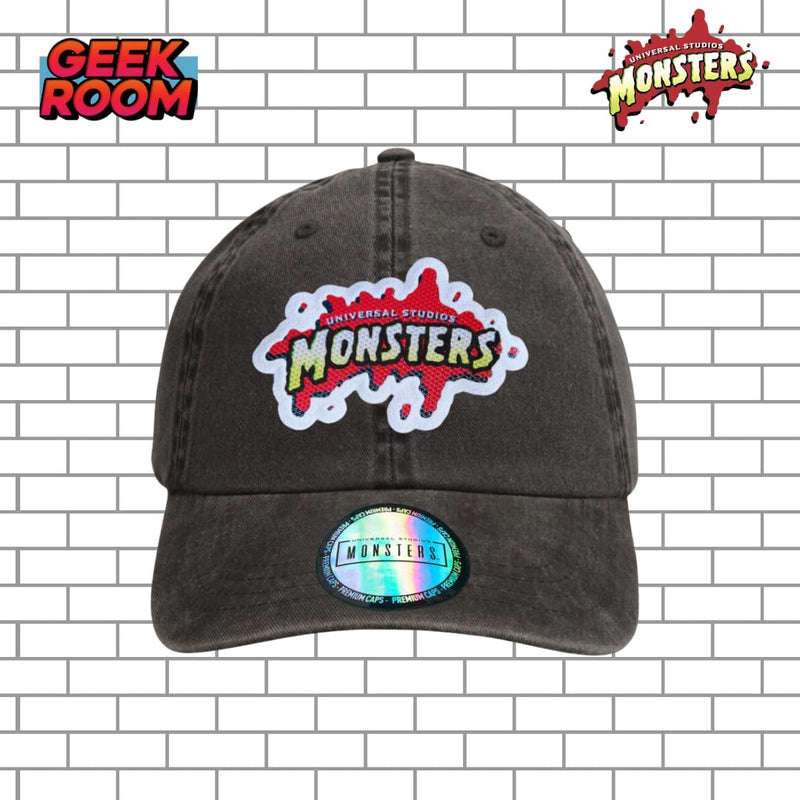 Universal Monsters Logo Grey Vintage