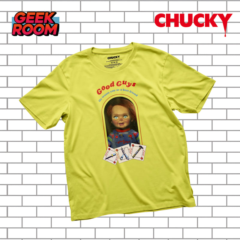 Chucky “Good Guys Box” Yellow Tee