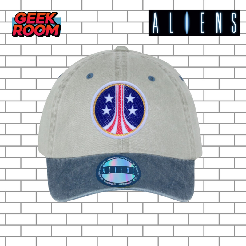 Aliens “USCM Logo” Beige/Blue Vintage