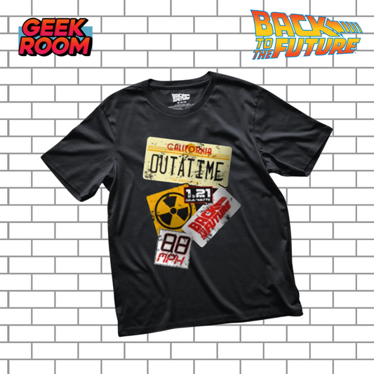 Back to the Future “Outatime” Black Tee