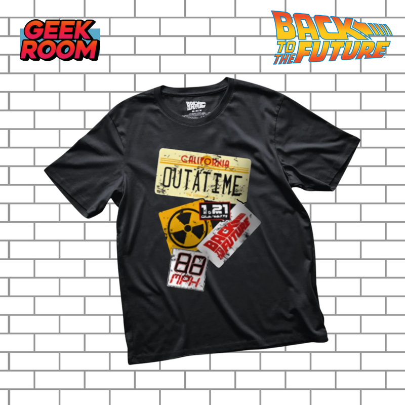 Back to the Future “Outatime” Black Tee