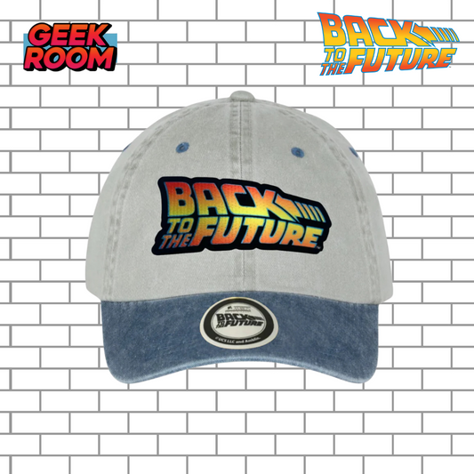 Back to the Future “Classic Logo” Beige/Blue Vintage