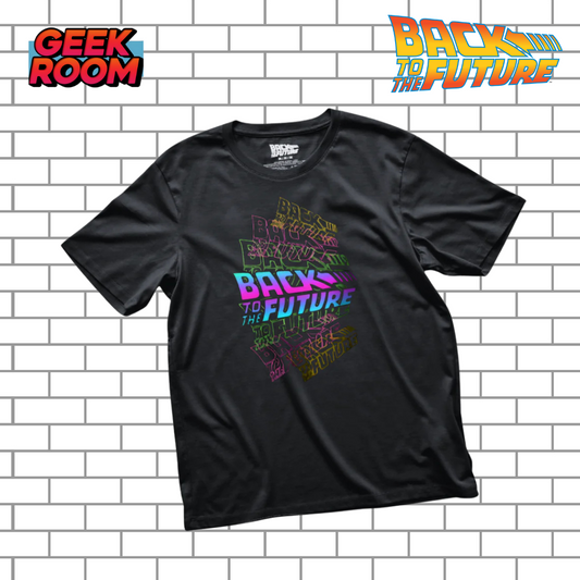 Back to the Future “Logos” Black Tee
