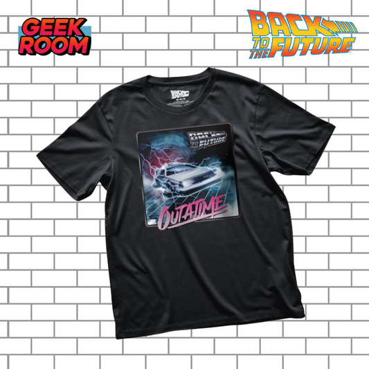 Back to the Future “Jump in Time” Black Tee