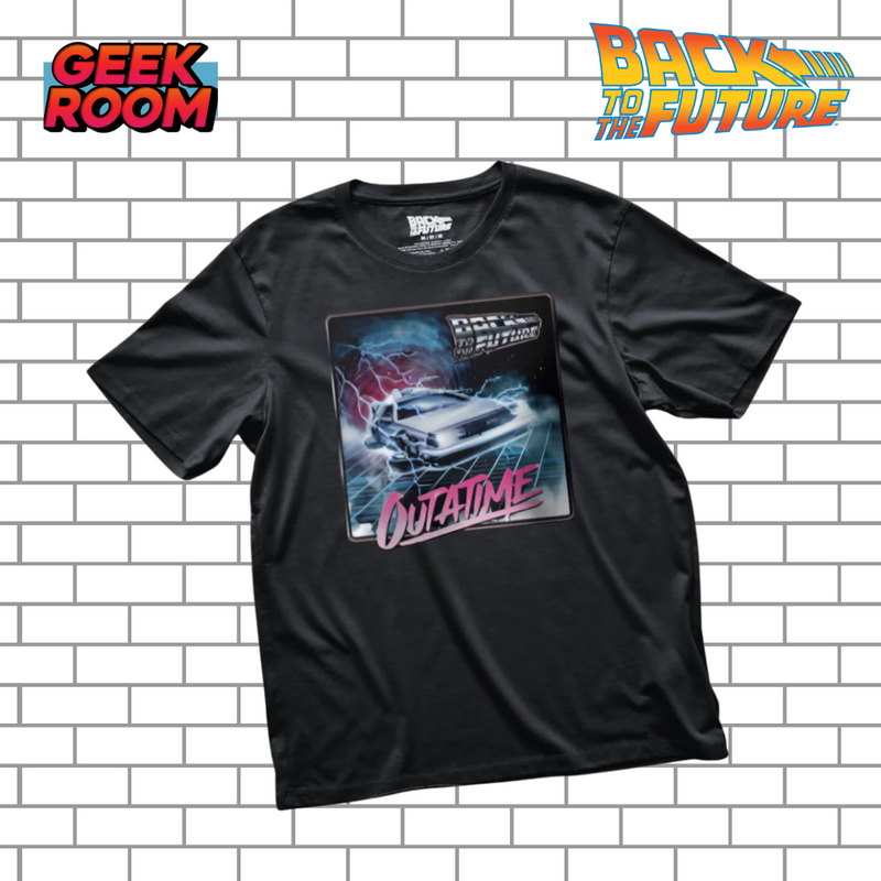 Back to the Future “Jump in Time” Black Tee
