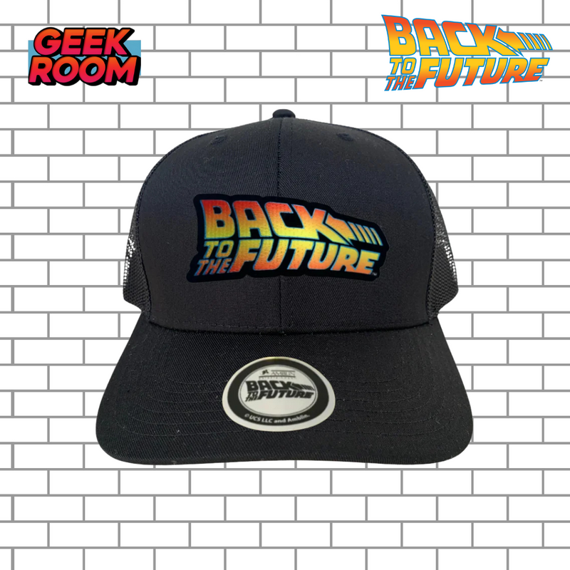 Back to the Future “Classic Logo” Black Premium Trucker