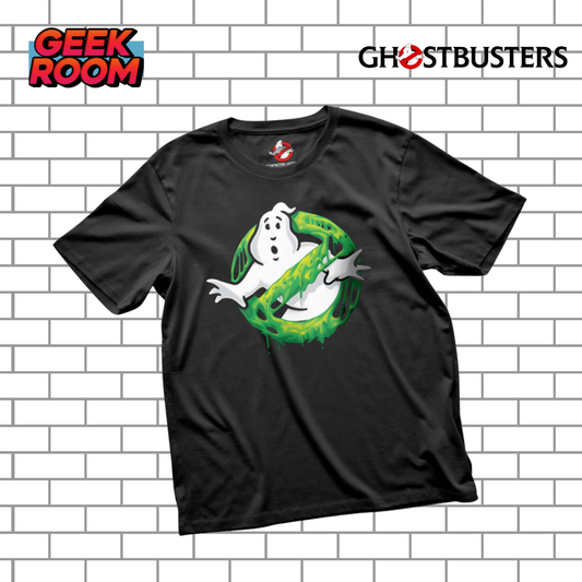 Ghostbusters “Slime” Logo Black Tee