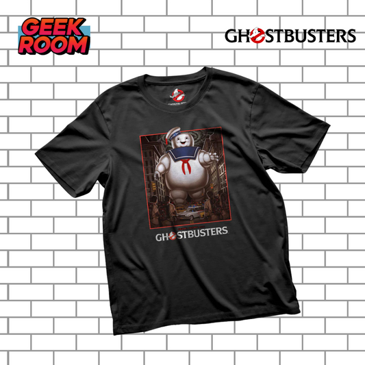 Ghostbusters “Mr. Stay Puft” Black Tee