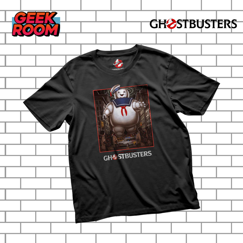 Ghostbusters “Mr. Stay Puft” Black Tee