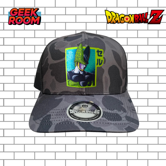 Dragon Ball Z “Perfect Cell” Camo Premium Trucker