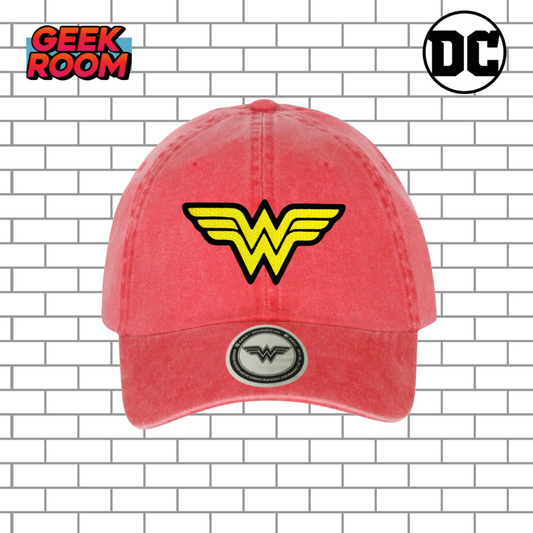 DC Comics Wonder Woman “Classic Logo” Coral Vintage