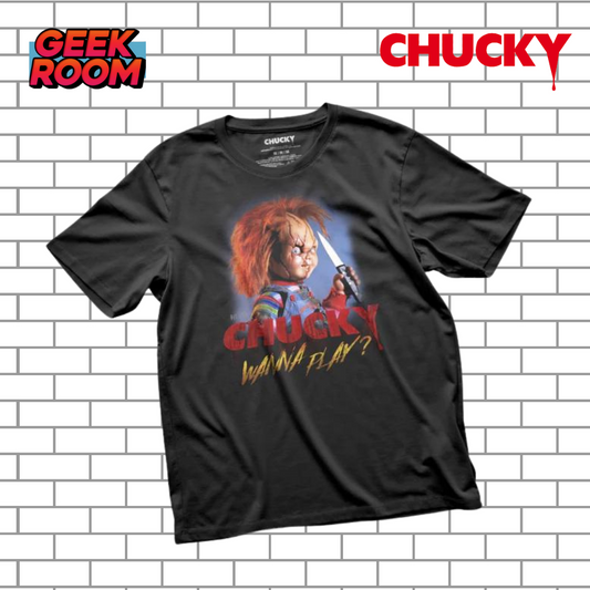 Chucky “Wanna Play?” Black Tee
