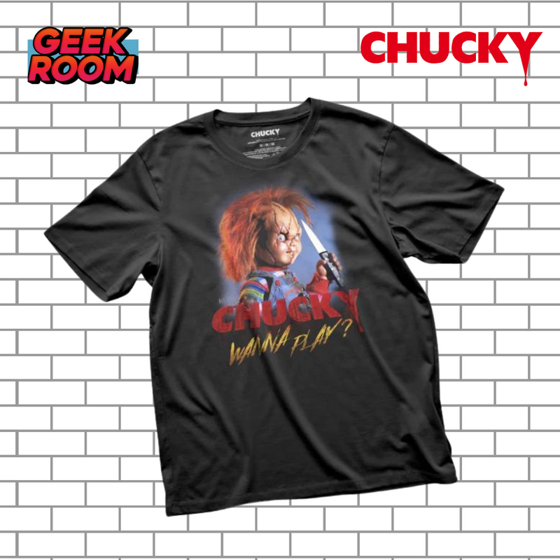 Chucky “Wanna Play?” Black Tee