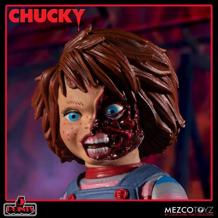 Mezco Toyz Child's Play 5 Points Chucky Deluxe Figure Set