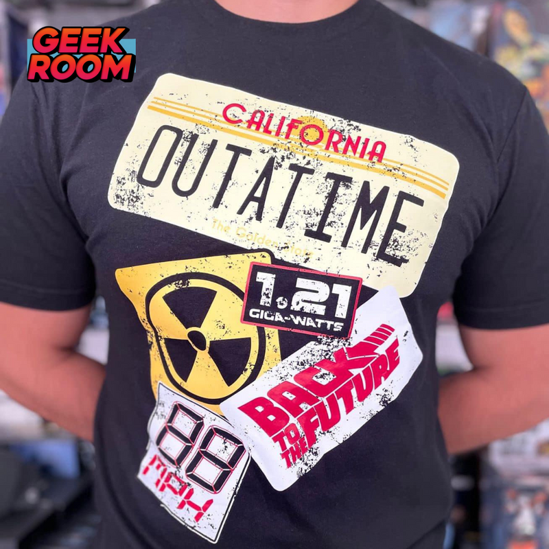 Back to the Future “Outatime” Black Tee