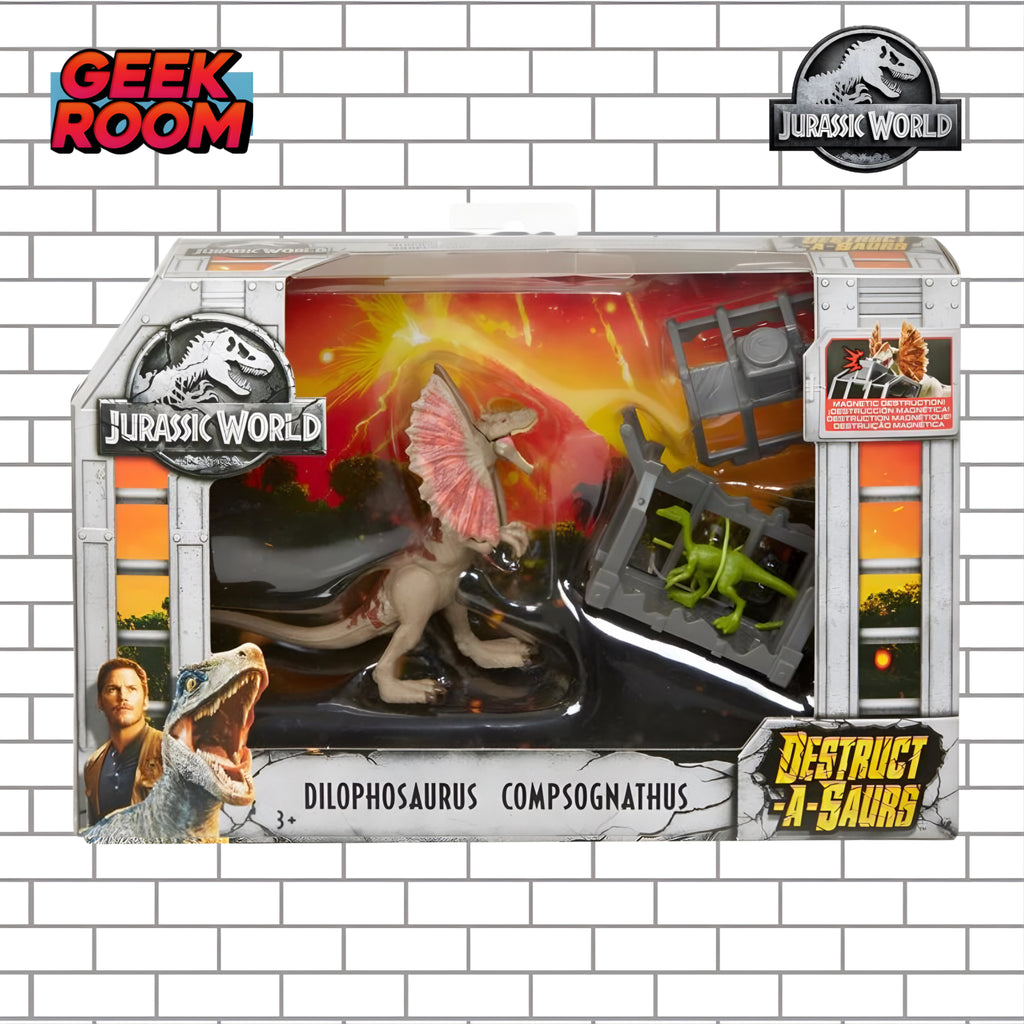 Jurassic World Destruct a saurs Dilophosaurus