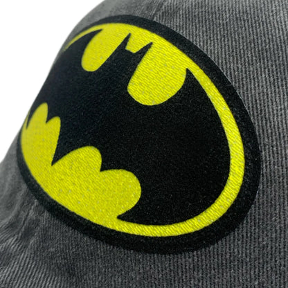 DC Comics Batman “Classic Logo” Grey Vintage
