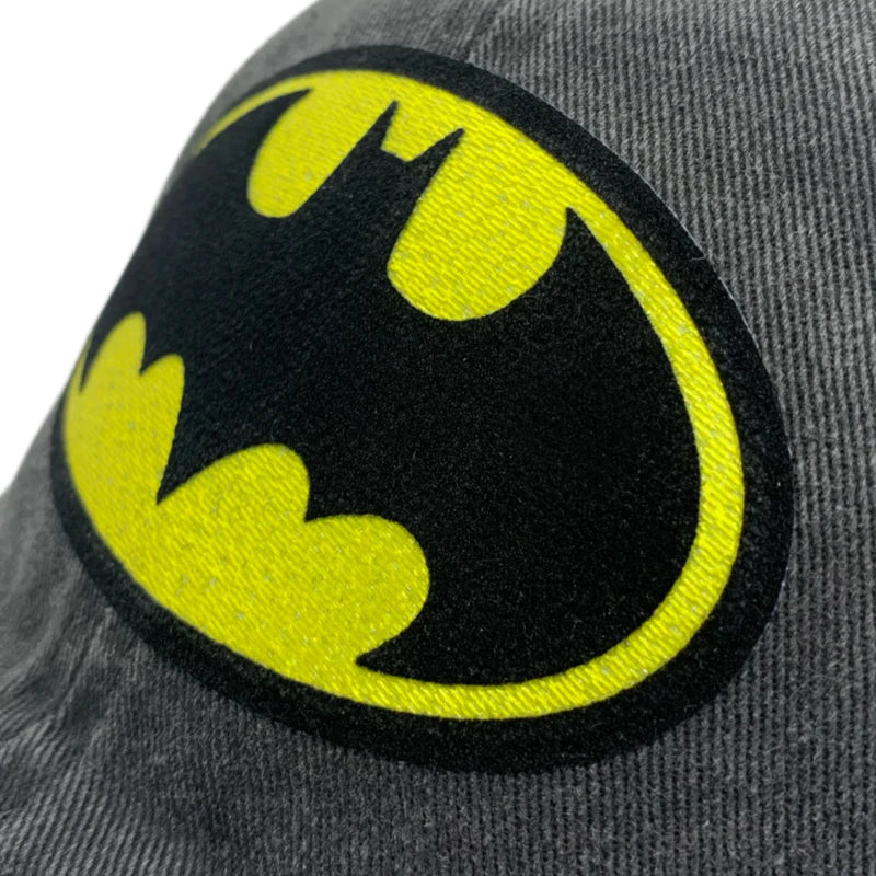 DC Comics Batman “Classic Logo” Grey Vintage